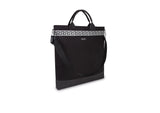 VERSACE INSTITUTIONAL BLACK CANVAS BAG FOR MAN